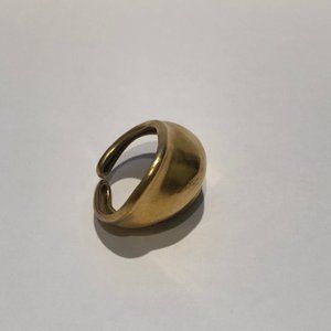 Smooth Gold Adjustable Ring